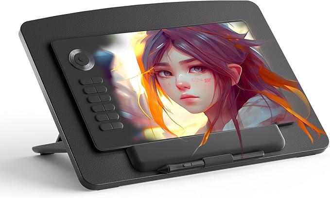 Extra Large Tablet Stand Adjustable Digital Drawing Tablet Holder Desktop Foldable Compatible with iPad,Fire HD,Galaxy Tab,Surface Pro,Graphics Tablet and More,Fit 7-23.8 inch