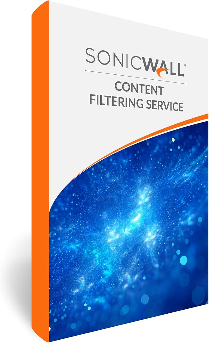 SonicWall Content Filtering Premium Service for NSA5600-1 Year License (01-SSC-4246) - Web Access Control & Policy Enforcement for Education, Business & Compliance