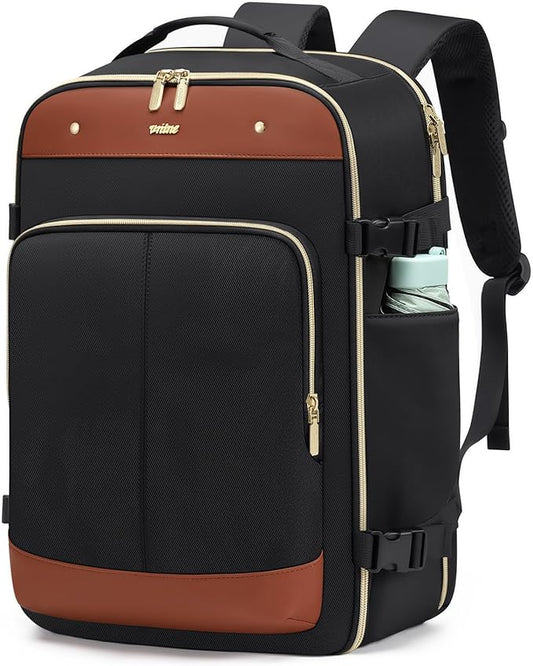 VNINE Travel Backpack for Women Men: 40L Large Carry on Backpack 17 Inch Laptop Backpack Flight Approved Business Work Bag Water Resistant Luggage Daypack Weekender Bag for College Hiking Overnight