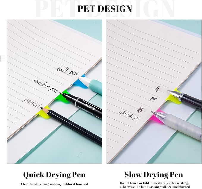 Golcellia Sticky Tabs - 600 Sheets Notebook Tabs - Sticky Flags, Index & Page Tabs - Durable Divider & Binder Tabs for Books & Bibles（6 Pcs, 5 - Color）