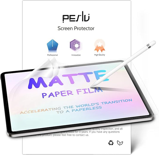 2 Pack Like Paper Screen Protector for iPad 10th 2022 10.9" & iPad 11th A16 2025 11", Matte Anti Glare PET Film/Blue Light Filter Eye Protection Cover/Drawing & Writing Feel Like on Paper