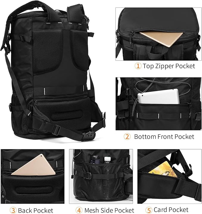 Large Capacity For Travel Hiking Sports Carry On Backpack Durable Convertible Duffle Bag Laptop airplane