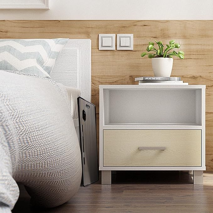 Amaredom Laptop Bed Desk Tray Bed Table, Foldable Portable Lap Desk with Storage Drawer and Cup Holder for Eating Breakfast on Bed/Couch/Sofa-Black