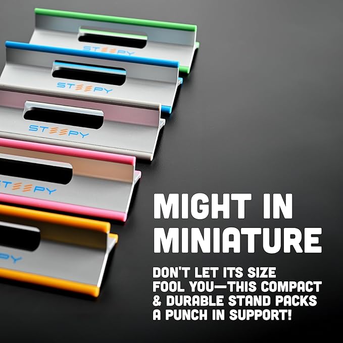 Steepy Adjustable Laptop Stand for Desk - 3 Heights Computer Stand - Laptop Riser for Desk