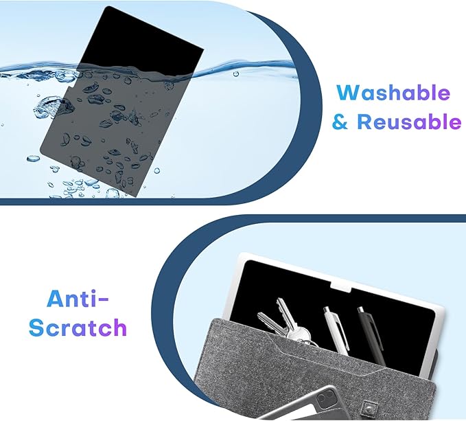 OMOTON Magnetic Privacy Screen for MacBook Air 13.6/13 Inch (2022-2025, M2, M3, M4), Anti-Spy Filter, Matte Anti Glare Blue Light Protector, Easy Install & Remove