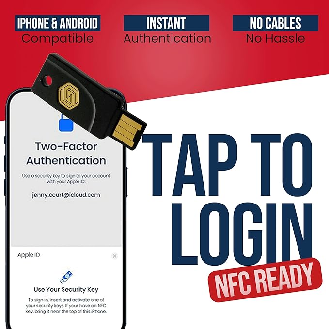 GoTrust Idem Key – A, IP68 Waterproof, Multi-Protocol Two-Factor Authentication Security Key, USB-A/NFC, FIDO2 L2 Certified - Safeguard Your Online Accounts