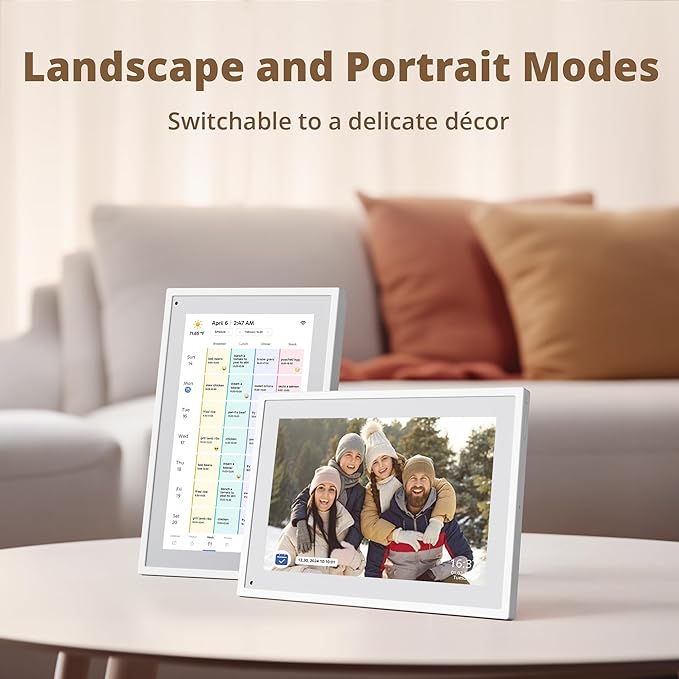 Dragon Touch 10.1 inch Digital Calendar Chore Chart – Interactive Touchscreen, Smart Family Planner, Hearth Display Desk Digital Calendar Seamless Scheduling