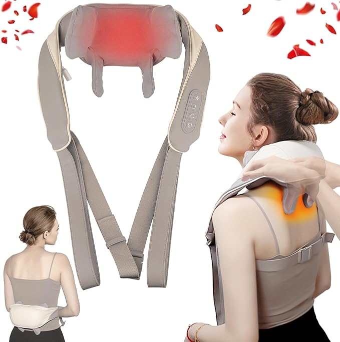 Retirement Gift for Woman/Men: New Shiatsu Neck Massager 2025, Real Spa Experience, Heat & Knead Bliss, Deep Tissue Release, Multiple Modes & Speeds, Birthday Gifts for Mom, Dad, Husband, Teacher