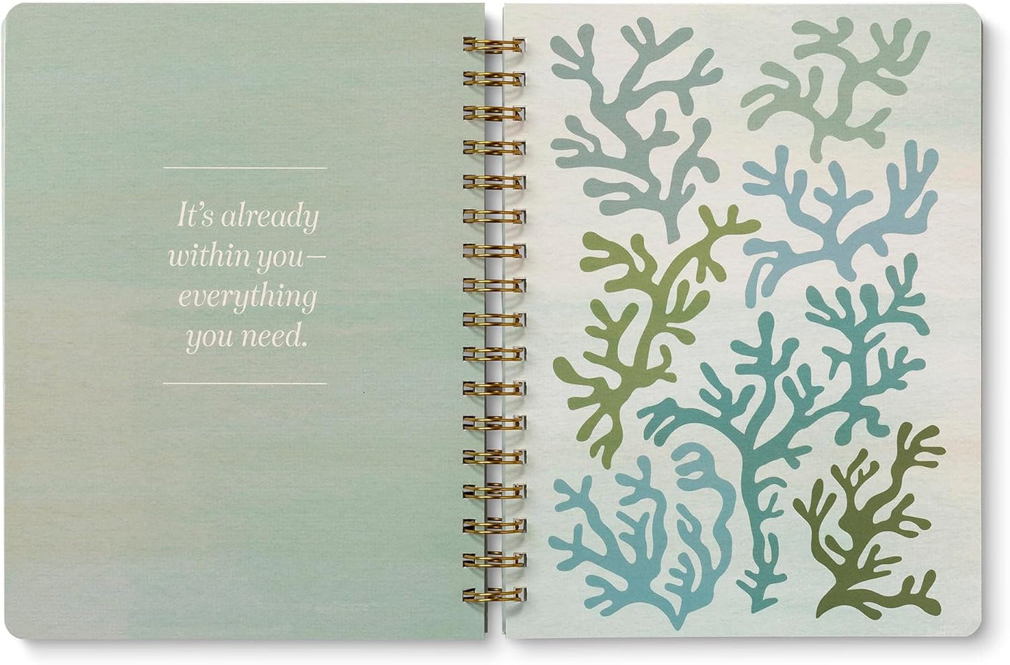 Compendium Spiral Notebook – Live Slow, Love True, Grow Free. – A Designer Spiral Notebook with 192 Lined Pages, College Ruled, 7.25" W x 9.25" H
