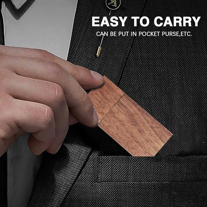 128GB Wooden Flash Drives 5 Pack, EASTBULL Wood USB Drives 128GB High-Speed USB 2.0 Thumb Drives Memory Stick Pen Drive for Files Storage