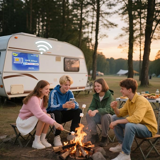 4G LTE SIM Card,USA Data Card Support for AT&T/T-Mobile/Verizon, Compatible with Unlocked Hotspots/Routers/GPS Trackers & Portable WiFi Devices,No Contract-Data Only,3 in 1 SIM (10GB 30DAY)