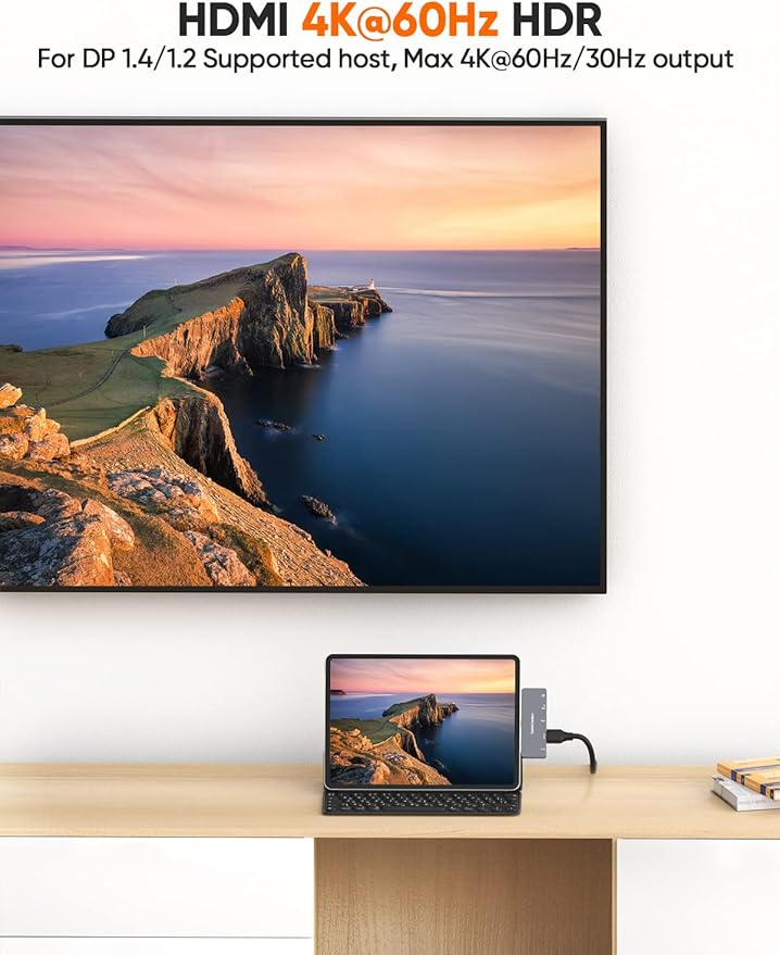 iPad Pro USB C Hub, CableCreation 5 in 1 Microsoft Surface USB C Hub Adapter with 4K HDMI, 3.5mm Headphone Jack, USBC 100W PD Charging 5Gbps USB, iPad Headphone Adapter Multiport for iPad