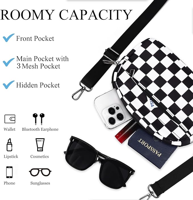 MAXTOP Small Crossbody Bags for Women Belt Bag Fanny Pack with Adjustable Strap