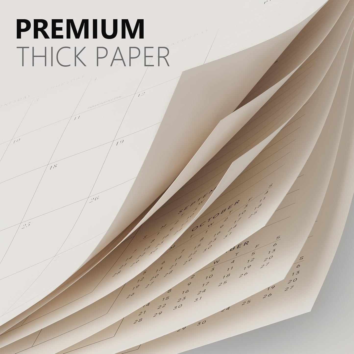 Jotsome Desk Calendar 2025-2026 with Desktop Mat, Large Desk Pad Calendar From Now to December 2026 22x17 inch, Desk Blotter Calendar for Home Office and School, Easy Planning, Apricot