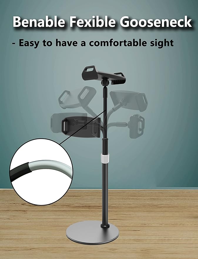 MAGIPEA Tablet Stand and Holder, Adjustable Bendable Holder for Desk, Stable, Compatible with Ipad Pro 12.9, 11, 10.2, Mini, Kindle, Switch, Nexus, Tab, Portable Screen and Most 4.7-16" Devices