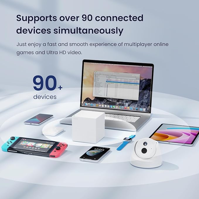 Tenda Nova Mesh WiFi System MW6 - Covers up to 2400 sq.ft - AC1200 Whole Home WiFi Mesh System - Gigabit Dual-Band Mesh Network for 90 Devices - Replaces Wireless Router and WiFi Extender - 2-Pack