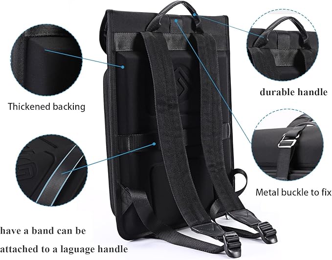 Smatree Upgrade Hard Laptop Backpack for 15.6inch DELL XPS 15,Acer Aspire 5/Nitro 5/Nitro V 15,HP OMEN 15, for 13-14.5inch XPS 14/13 Plus/13 2-in-1/13,Surface Pro 8 13inch, 13-15.6inch Bag