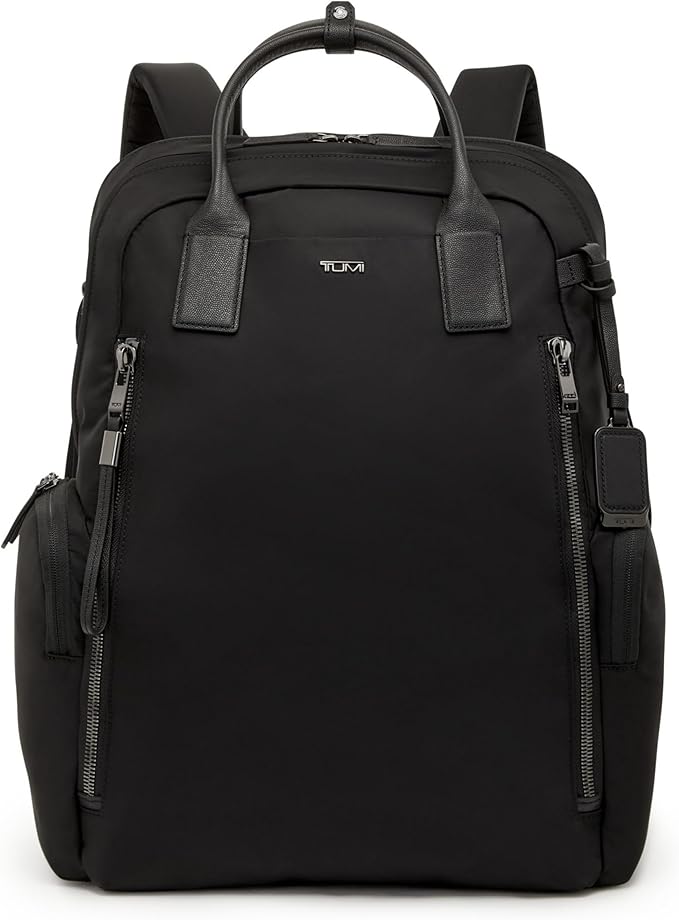 TUMI - Voyageur Atlanta Backpack - Travel Backpack for Women - For Business, Commute - Holds Up to 17" Laptop - Black & Gunmetal Hardware