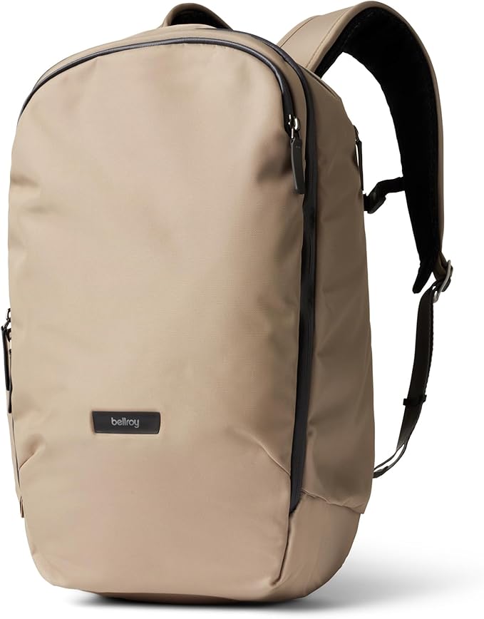 Bellroy Transit Workpack Pro (22L work bag/commuter backpack, fits 16” laptops; organization for travel and commutes)- Stone