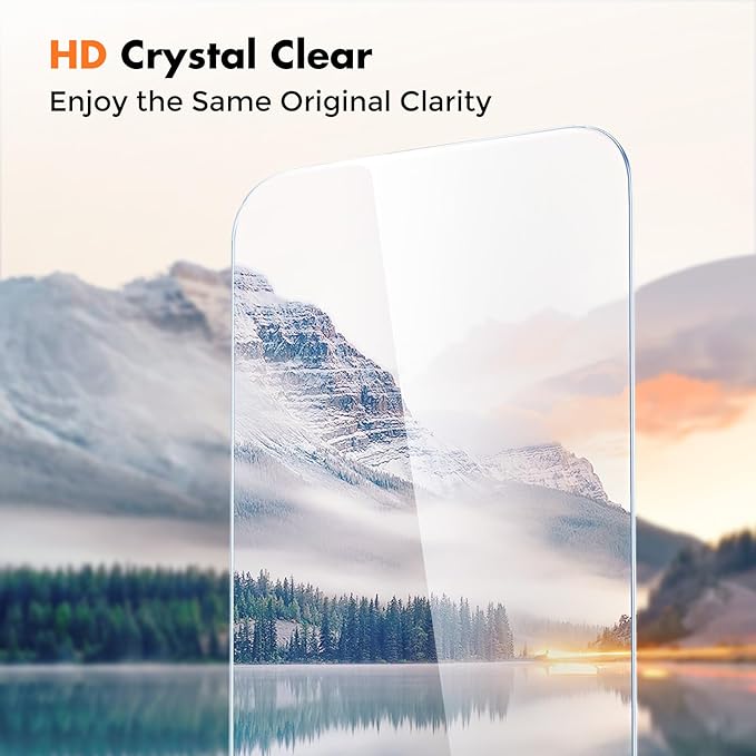 UNBREAKcable Shatterproof Tempered Glass Screen Protector for iPhone 15 Pro [3-Pack] [Easy Installation Frame] [9H Hardness] [99.99% HD Clear][Bubble Free] for Apple 6.1”