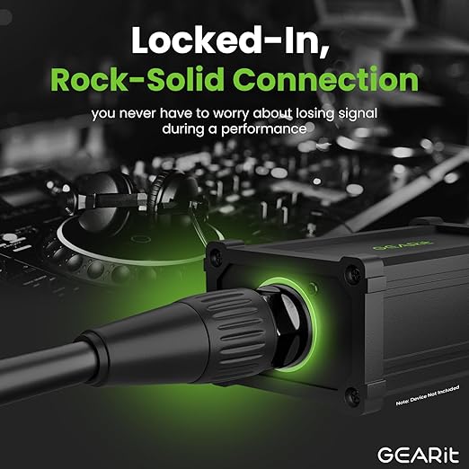 GEARit CAT6 Ethernet Cable, EtherCON-Compatible (200 Feet) RJ45 Connectors for Pro Audio, Aluminum Shielded, Oxygen Free Copper - 200 ft. - Black