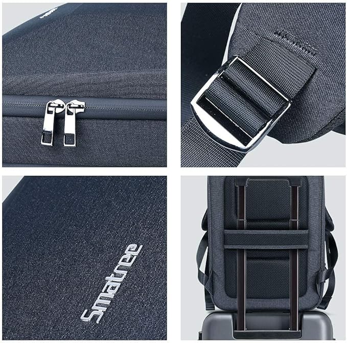 Smatree 15.6 -16 inch Waterproof Man Tech Backpack for MacBook Pro M4 2024 /M3 2023/M2 A2991 A2780 A2485,ROG Zephyrus G15/Zephyrus Duo 15 SE, IdeaPad Gaming 3,ASUS TUF F15/A15 Hard Travel Carrying Bag