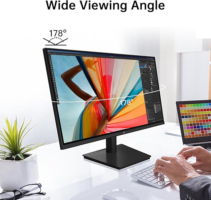 KTC 27 inch Monitor - 1080P Monitor, 100Hz FreeSync Gaming Monitor with HDR10,VESA Mountable, Adjustable Tilt, ZeroFrame Design, HDMI,VGA,Earphone Ports, PC Monitor Work Monitor for Office