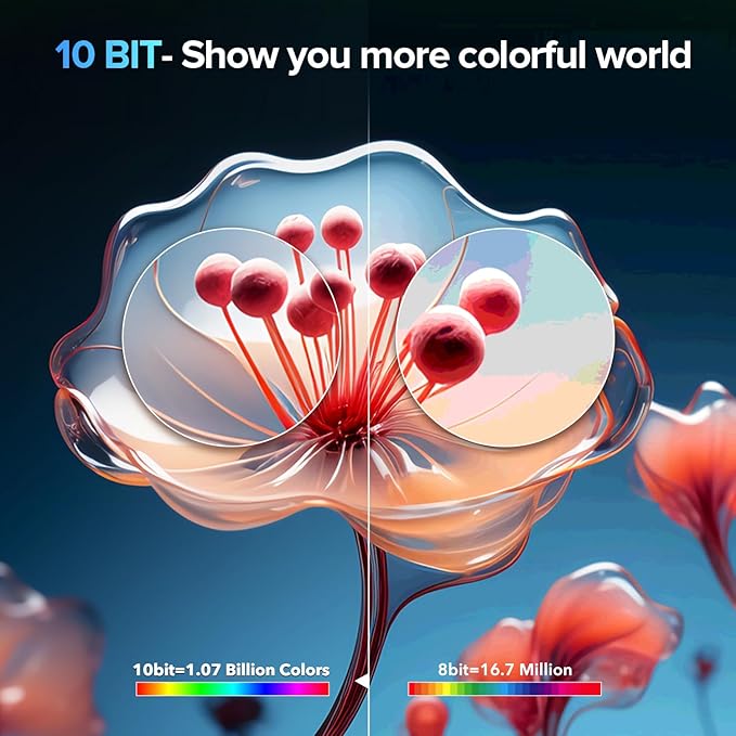 EVICIV 4K Portable Monitor, 18.4 inch 3840x2160 UHD with VESA & Stand 180° Adjustable, 100% sRGB HDR FreeSync Ultra-Slim & Lightweight IPS, Travel Second Monitor for Laptop Computer