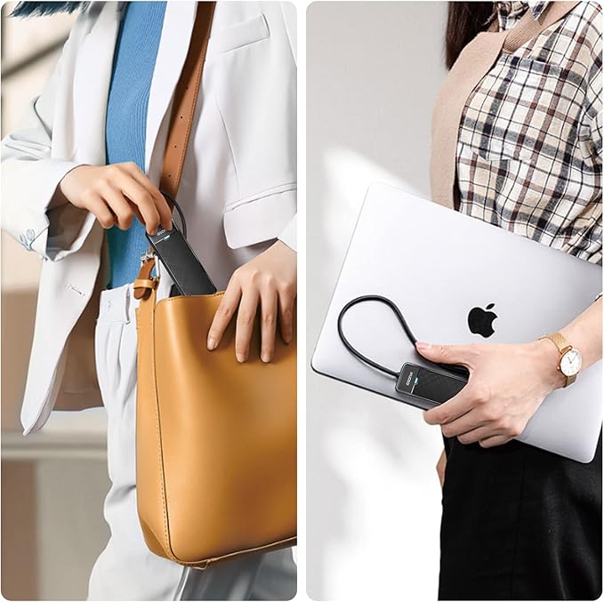 iDsonix USB 3.0 Hub 4-Port USB Splitter Ultra-Slim Multiport Extender for Desktop, Laptop, Xbox, Flash Drive, HDD, Console, Printer, PC, Keyboards, Mouse[Charging Not Supported](6ft Cable)