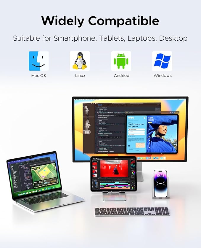 ORICO 512GB Portable SSD, Up to 1050MB/s, Compact with 2 in 1 USB C & A Cable, External Solid State Drives, Reliable Storage for USB C Smartphone, Tablet, PC - M10PRO