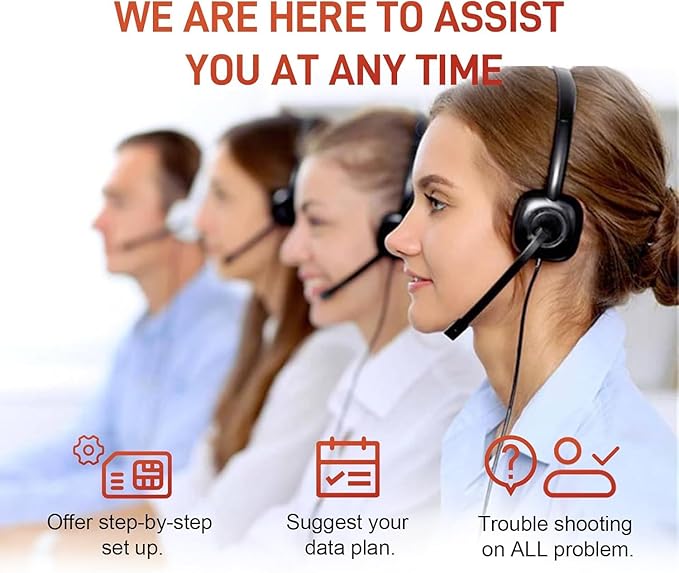 Data SIM Card 50GB 365Days Support Verizon, AT&T and T-Mobile, 4G LTE USA SIM Compatible with Unlocked Security Camera/Router/Mobile WiFi Hotspot/Tablet/Hunting Trail Camera iot Devices