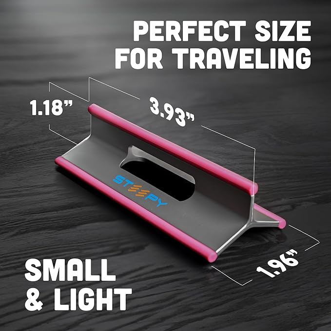 Steepy Low Profile Laptop Stand 3 Height Adjustable Computer Stand Lightweight Plastic Laptop Riser Laptop Tilt & Angle Wedge (Orange, 10 Pack)