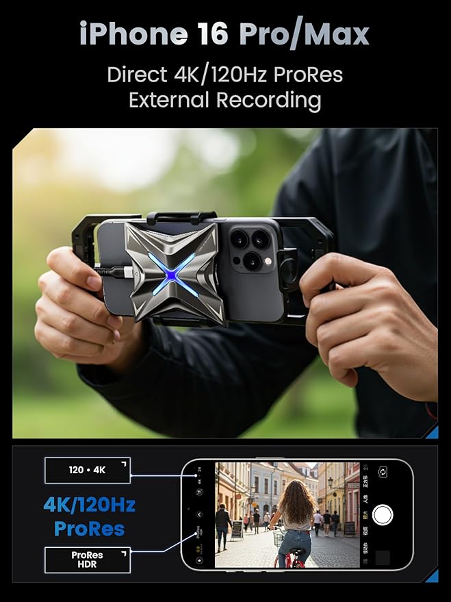 MOVE SPEED Magnetic 4TB Portable External SSD - 2000MB/s USB-C 3.2x2, PS5/PC/Smartphone Compatible Portable Drive, Compact Durable Storage for Gamers & Creators