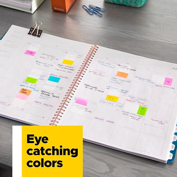 Post-it Flags Combo Pack, 4 On-The-Go Dispensers/Pack, 120 .94 in Wide and 200 .47 in Wide Flags, Assorted Colors (683-XL1) (Pack of 12)