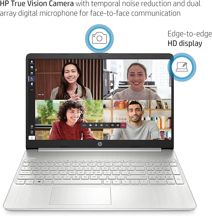 HP 15.6" Laptop | Back to School Limited Edition with Microsoft 365 | 16GB RAM | 768GB Storage (256GB SSD&512GB External Storage)| AMD Quad-Core Processor (Beat i5-11300H) | Win11 | WOWPC Bundle