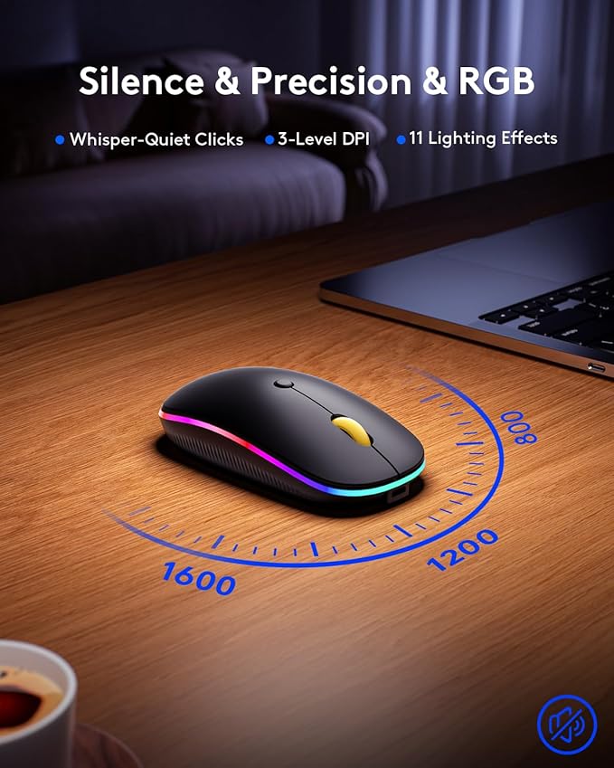 Foldable Keyboard and Mouse, Samsers KM08X Folding Bluetooth Keyboard Mouse Combo with Backlight, 2.4G + BT5.0 x 2, Full-Size Travel Keyboard & Portable Wireless Mouse for Windows iOS Mac OS Android