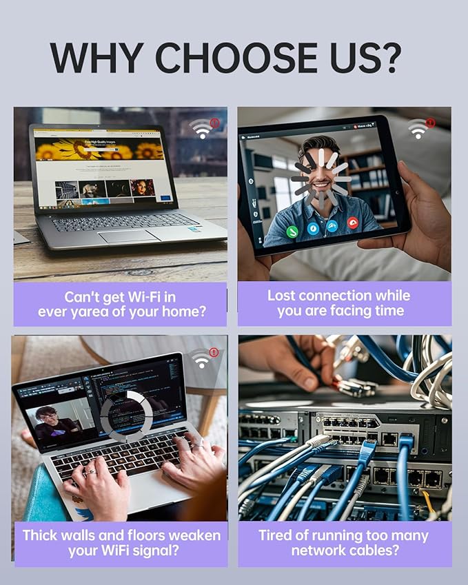 WiFi Extender Signal Booster, 1200Mbps Dual Band 2.4G&5.0G Signal WIFI Booster, WIFI Extender Covers Up to 13888 Sq.ft and 150+ Devices, WIFI Repeater with Ethernet Port - Internet booster for Home