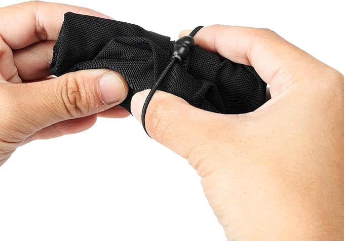 Peak Design Ultralight Mesh Packing Cube, Black, Stretchy Mesh Luggage Cube with Strap Attachment Points and Luggage Pass Throughs, Zipper Opening, Travel Organizer for Men and Women, Size XS