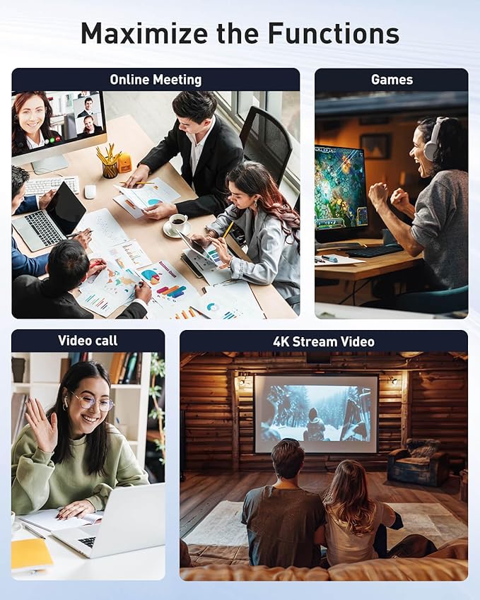 Nineplus USB WiFi Adapter for Desktop PC - 1800Mbps 5.8G/2.4G Wi-Fi 6 USB 3.0 Wireless Adapter with 2x5dBi Antenna WiFi Dongle for Desktop PC Laptop 802.11ax Internet Network Card for Win11/10