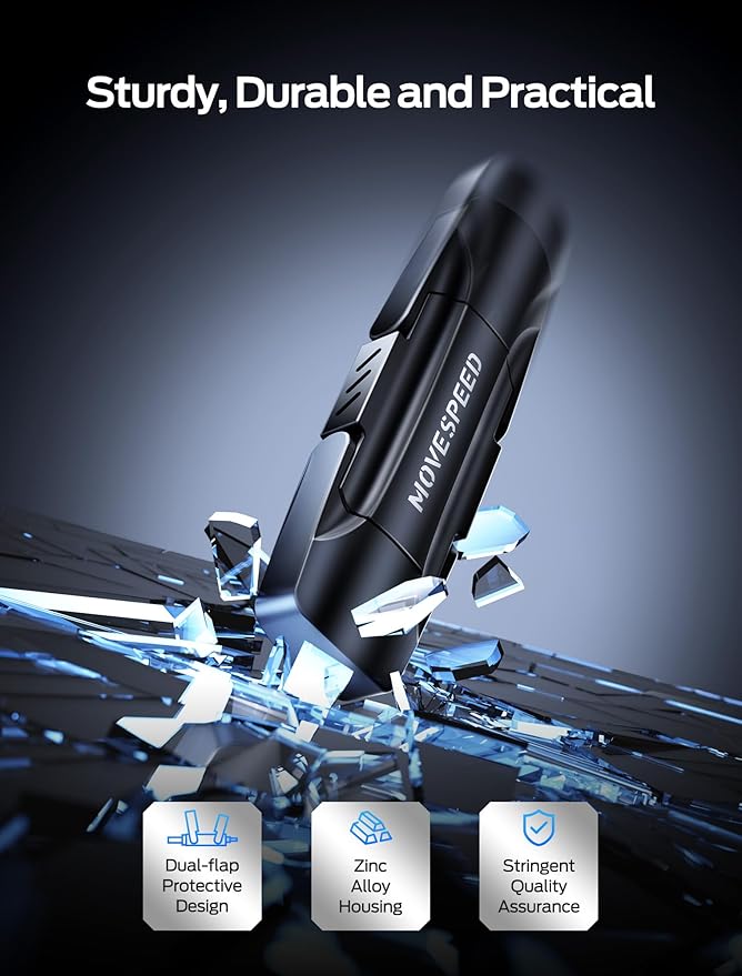 MOVE SPEED 1TB Solid State Drives, 570MB/S Read Speed External SSD with Dual Port Type C + USB 3.2 Portable SSD for iPhone 17/16/15 Series, Android, Mac, Windows