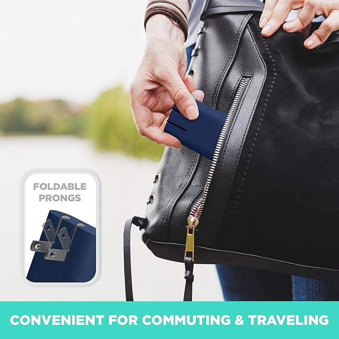 iHome 2-Port USB Wall Charger, AC Pro Multiport Plug Adapter, Phone Charging Block with Dual Ports, Flat Wall Adapter for Home & Travel