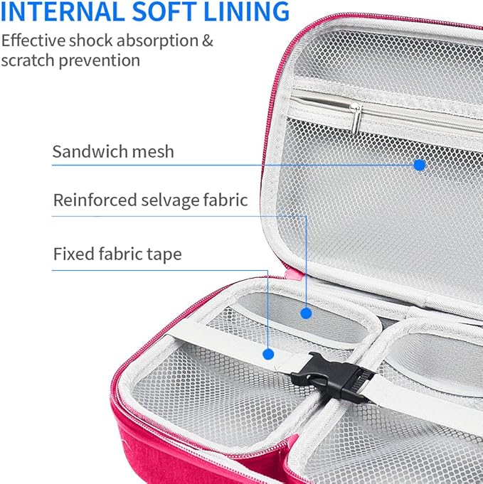 Electronics Organizer Travel Case Waterproof,Multi-Function Cable Storage Bag for Charger Phone Earphone USB Cables,Portable Wire Organizer Pouch for Travel Accessories,Red