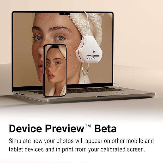 datacolor SpyderPro - Calibrate Computer and Laptop Screens for Photo and Video Editing, User-Friendly, Ensures Color Accuracy and Consistency, For Beginners & Pros