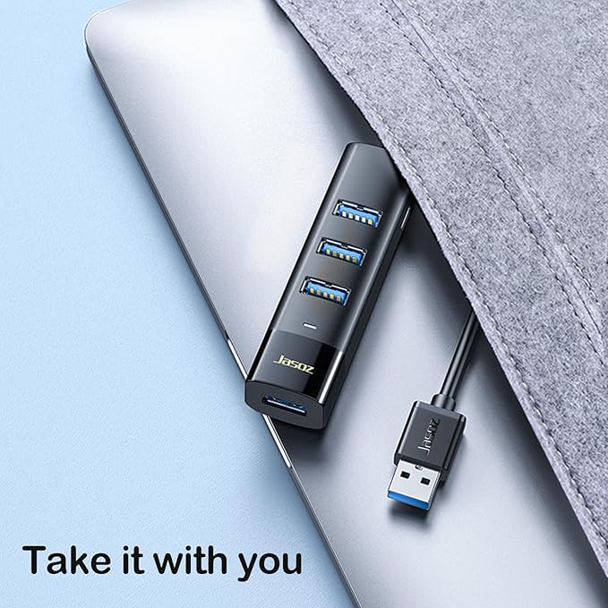 KAGO USB C Hub 4 Ports - Multiple USB 3.0 Hub with 5Ft Cable, USB-C Splitter Extender with USB Type-C Power Port, for Laptop,Desktop, Windows, Linux, PC(USB c)