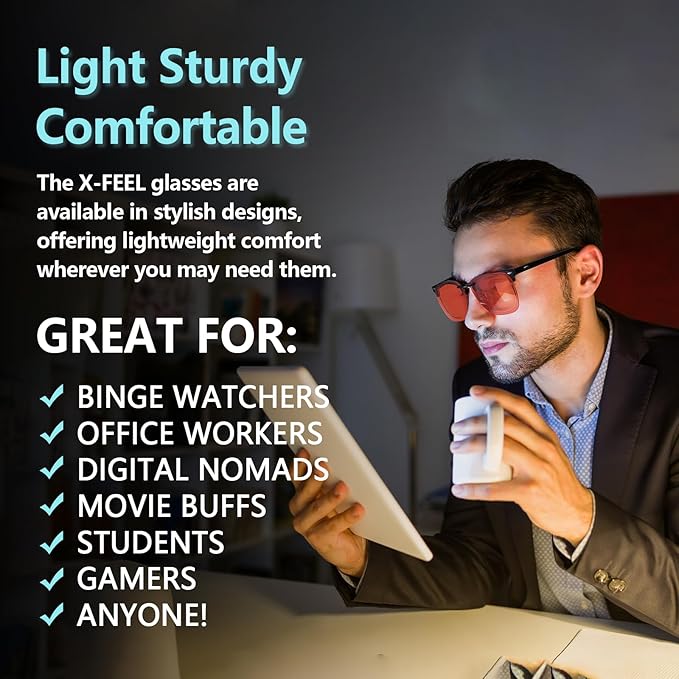 2 Pack Clip On Blue Light Glasses for Women Men, Fit Over Prescription Eyewear Reduce Computer Eye Strain