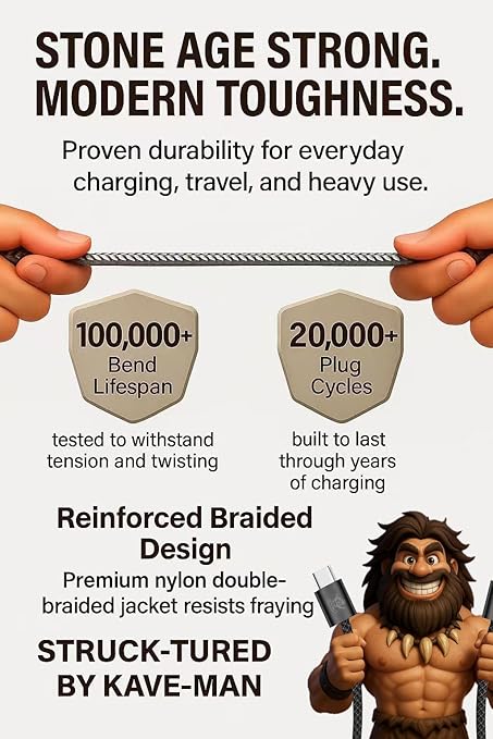 Pebble 60W USB-C to USB-C Cable – 6.6ft Black/Metal Shell| Fast Charging, Durable Nylon Braided, Universal USB-C Compatibility.