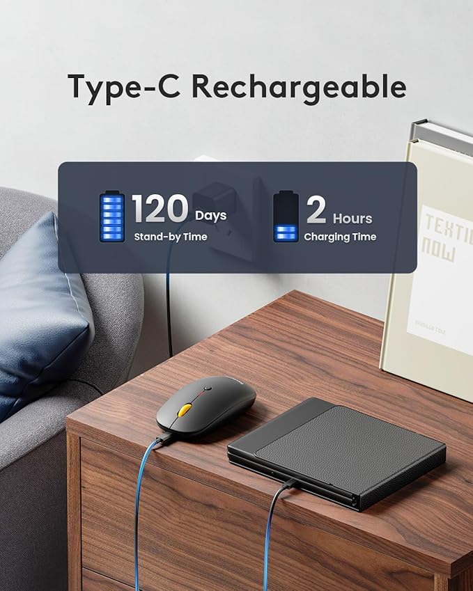 Foldable Keyboard and Mouse, Samsers KM08 Folding Bluetooth Keyboard Mouse Combo, 2.4G + BT5.0 x 2, Full-Size Portable Travel Keyboard & Rechargeable Wireless Mouse for iOS Android Windows Mac OS