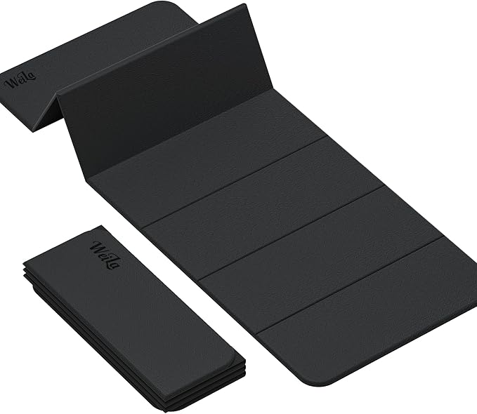 1/2 Inch Extra Thick Yoga Mat Pilates Equipment, 69"x24" Odorless Workout Mats for Home Gym, Non-slip Exercise Mats for Women Men Home Workout, Foldable Yoga Mats for Travel Camping Sleeping