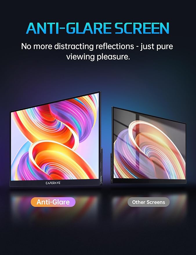 17.3" Portable Monitor 4K, 500 Nits 3840 * 2160p 100% Adobe RGB Travel Monitor with Bulit-in Kickstand & Speakers, Portable Computer Monitor, External Monitors for Laptop PC Xbox Switch PS4/5