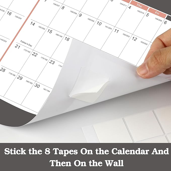 2025-2026 Yearly Wall Calendar - annual calendar 2025-2026, 2025-2026 Yearly Wall Calendar&Planner with Thick Paper, July 2025 - June 2026, X Large, 34.7" x 22.8", 2025-2026 Yearly Planner (2025-2026 Yearly Wall Calendar - Black)